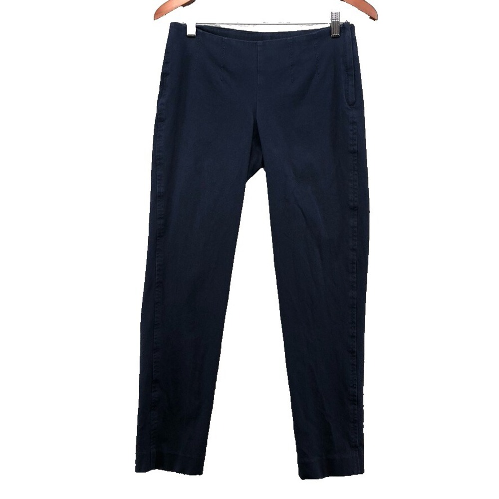 Lilly Pulitzer Hepburn Cigarette Trouser Pants Womens 2 Blue Nautical Sailor